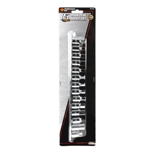 Wilmar PMW54287 Drain Plug Socket Set, Performance Tool, Mfr#: PMW54287